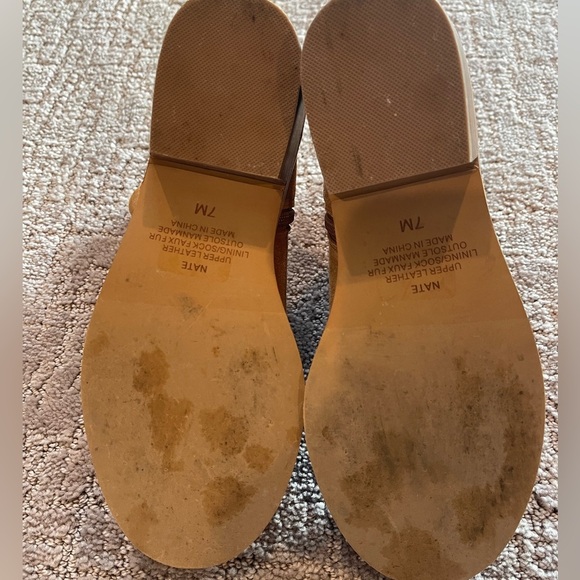 Matisse Nate Tan Suede Ankle Boots, Faux Shearling Lining, 2” Heel, Size 7M - Picture 8 of 15